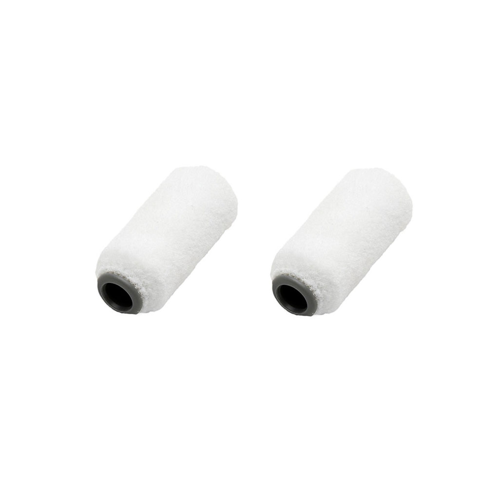 Anza lakroller synthetisch / aqua 5cm per 2stuks